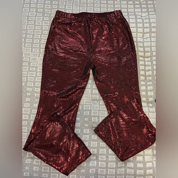 NWOT Red Sequin Pants 🎁 - Picture 5 of 6